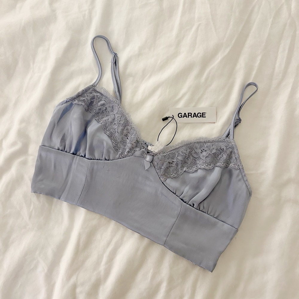 Garage Blue Lace Bralette Intimates & Sleepwear
